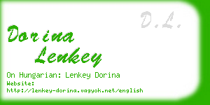 dorina lenkey business card